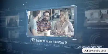 The Motion History Slideshows Video Displays template preview