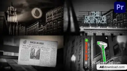 The Noir Pack for Premiere Pro Premiere Pro template preview