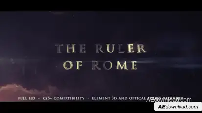 The Ruler Of Rome - Cinematic Trailer Video Displays template preview