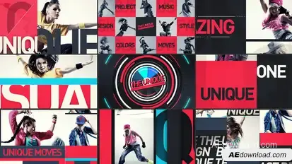 The Unique Broadcast / Show Package Video Displays template preview