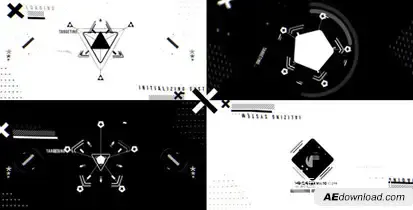 The X Logo Reveal Video Displays template preview