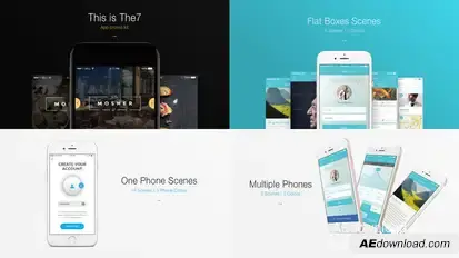 The7 - App Presentation Kit Video Displays template preview