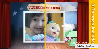Theater For Kids Video Displays template preview