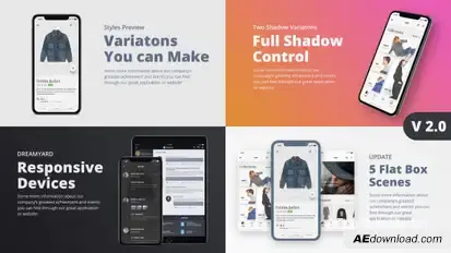 TheX - App Presentation Kit Video Displays template preview