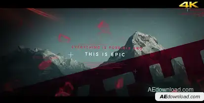 This is Epic - Cinematic Slideshow Video Displays template preview