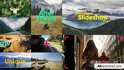This Is Slideshow Video Displays template preview