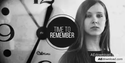 Time to Remember Video Displays template preview