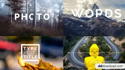 Title Inside Photo Video Displays template preview