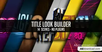 Title Look Builder Video Displays template preview