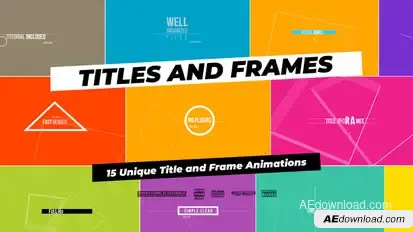 Titles And Frames Video Displays template preview