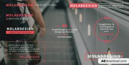 Titles and Quotes Video Displays template preview