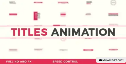 Titles Animation Video Displays template preview