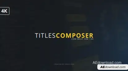 Titles Composer Video Displays template preview