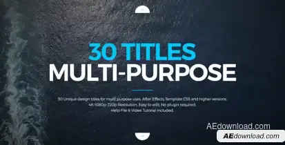 Titles Design Multi-Purpose Video Displays template preview
