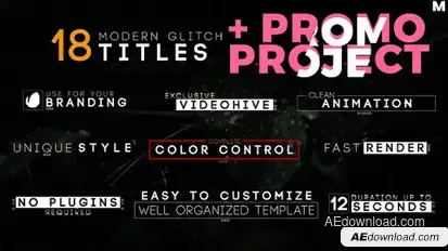 Titles Promo Video Displays template preview