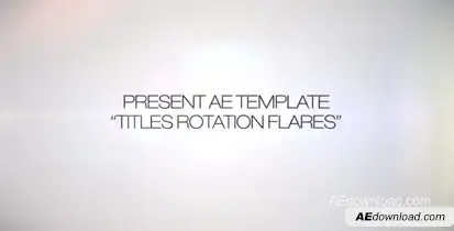 Titles Rotation Flare Video Displays template preview