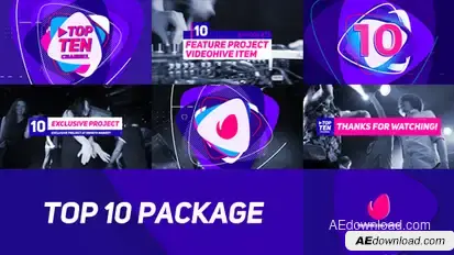 Top 10 Video Displays template preview