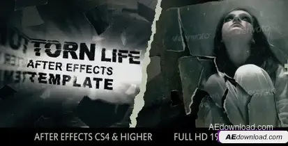Torn Life – After Effects Templates (Videohive) Video Displays template preview
