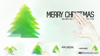 Touch Christmas Video Greeting Card Video Displays template preview