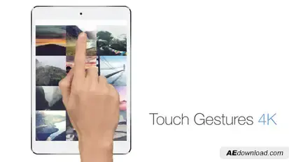 Touch Gestures 4K Video Displays template preview