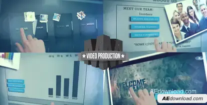 Touch Screen Presentation Video Displays template preview