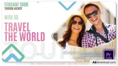 Tourist Agency Promo Video Displays template preview