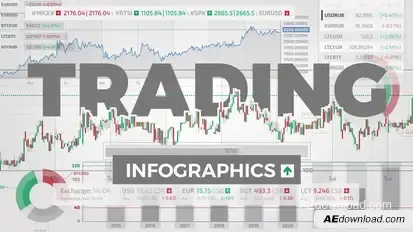 Trading Infographics Video Displays template preview