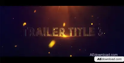 Trailer Title 3 Video Displays template preview