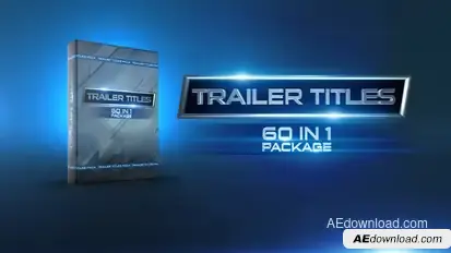 Trailer Titles Pack Video Displays template preview