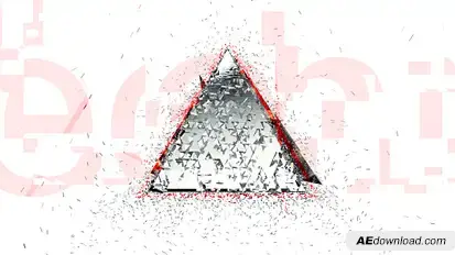 Transformed Glitch Logo 3 Video Displays template preview