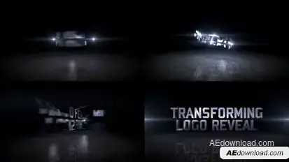 Transforming Logo Reveal Video Displays template preview