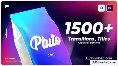 Transitions and Titles Premiere Pro template preview