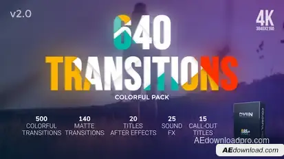 Transitions Video Displays template preview