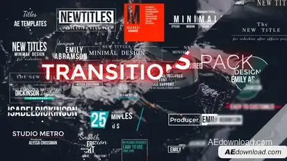 Transitions Pack Video Displays template preview