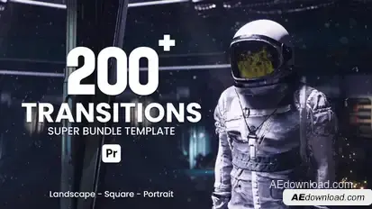 Transitions Super Bundle for Premiere Pro Premiere Pro template preview