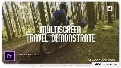 Travel Demo Reel Premiere Pro template preview