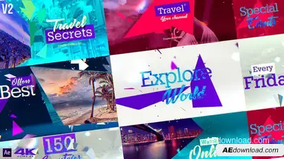 Travel Multifunction Broadcast Pack v2 Video Displays template preview