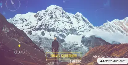 Travel Parallax Slideshow Video Displays template preview