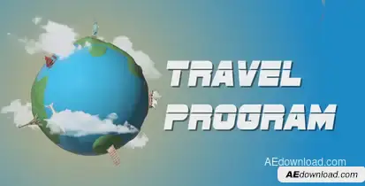 Travel Program Broadcast Video Displays template preview