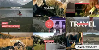 Travel Promo Premiere Pro template preview