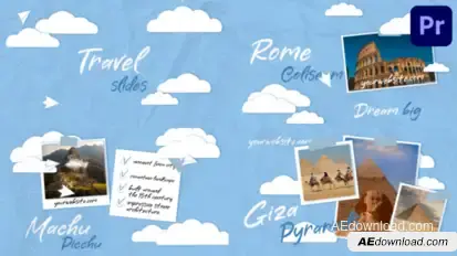 Travel Slides for Premiere Pro Premiere Pro template preview