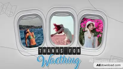 Travel Slideshow Video Displays template preview