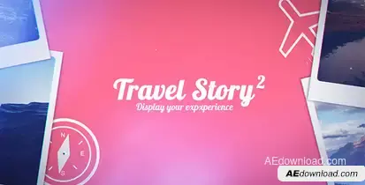 Travel Story 2 Video Displays template preview