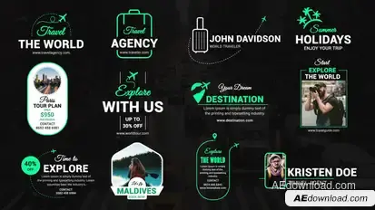 Travel Titles & Openers Premiere Pro template preview