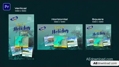 Travel Tour Premiere Pro template preview