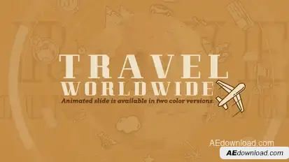 Travel Worldwide Video Displays template preview