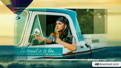 Traveler Diary Video Displays template preview