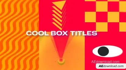 Trendy Cool Moving Box Titles Premiere Pro template preview