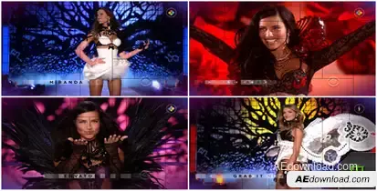 Trendy Fashion Video Displays template preview