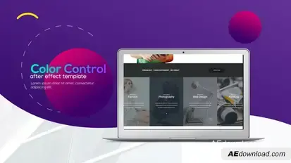 Trendy Minimalistic Web Promo Video Displays template preview